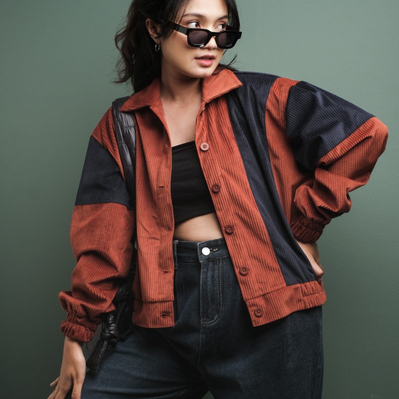 Shots Corduroy Jacket Terracotta