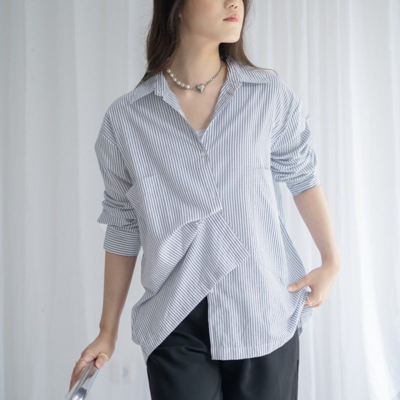 Malirha Oversize Shirt Grey