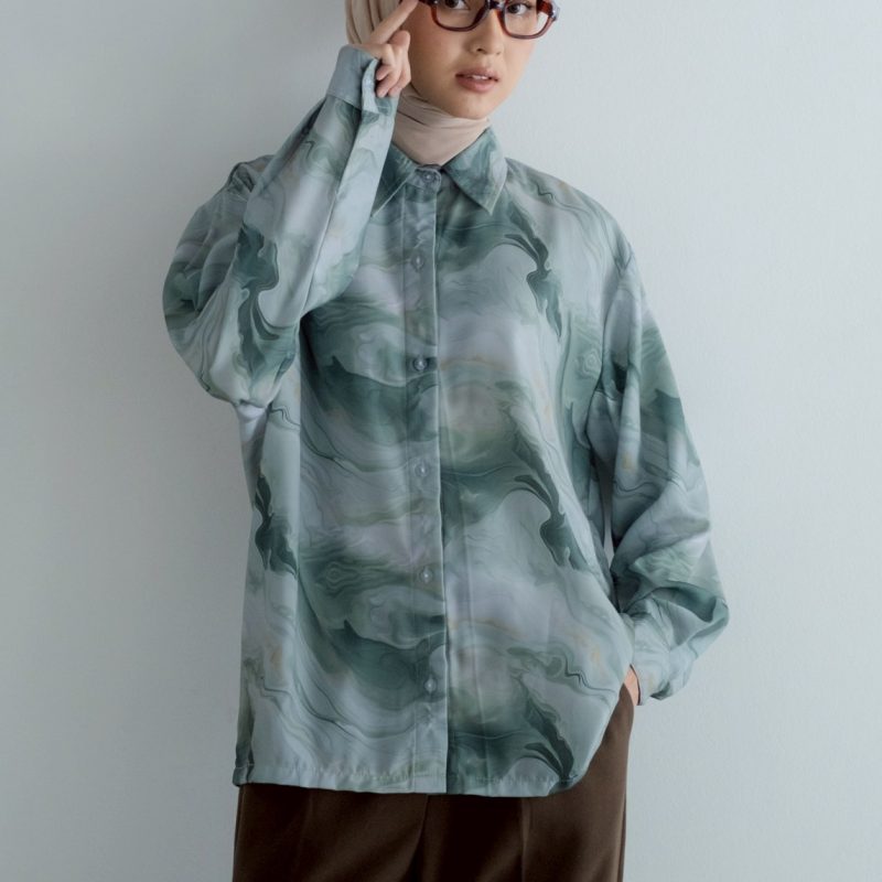 Marble Shirt Mint