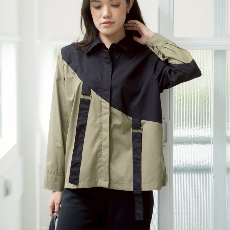 Eglea Shirt Black-Olive