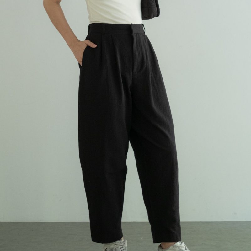 Amy Barrel Pants Black
