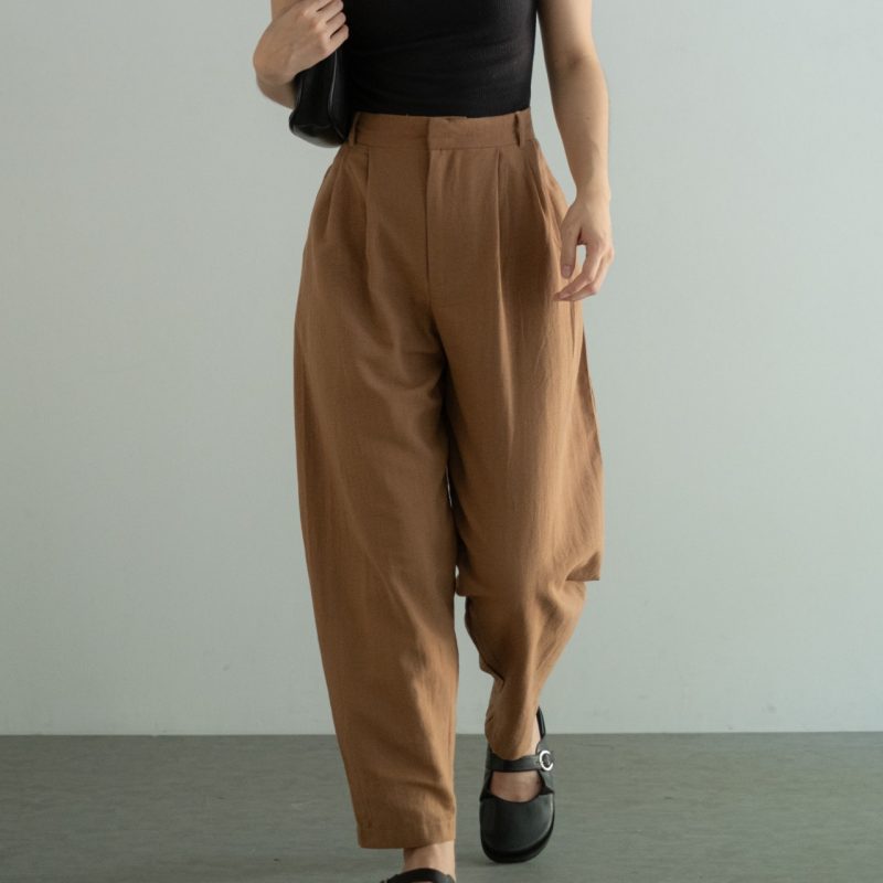 Amy Barrel Pants Brown