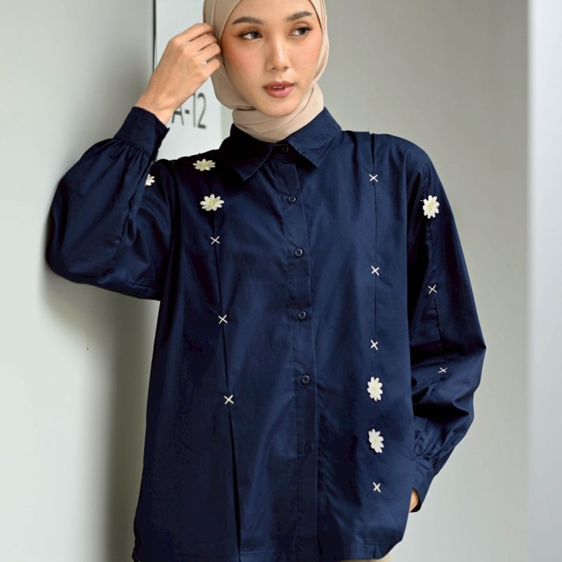 Lilian Shirt Midnight Blue