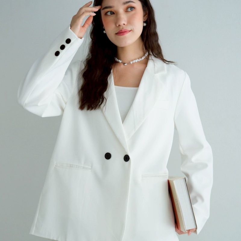 Zayra Blazer Kode 381G Broken White
